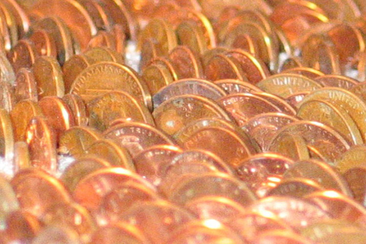 carpet of pennies