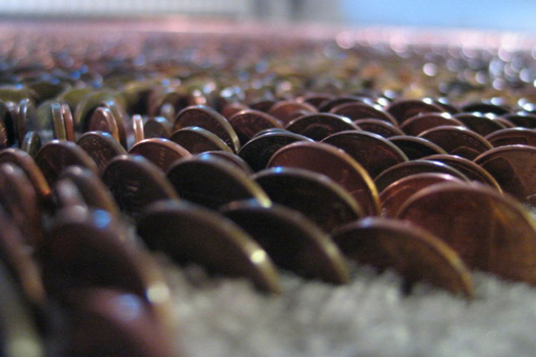 carpet of pennies